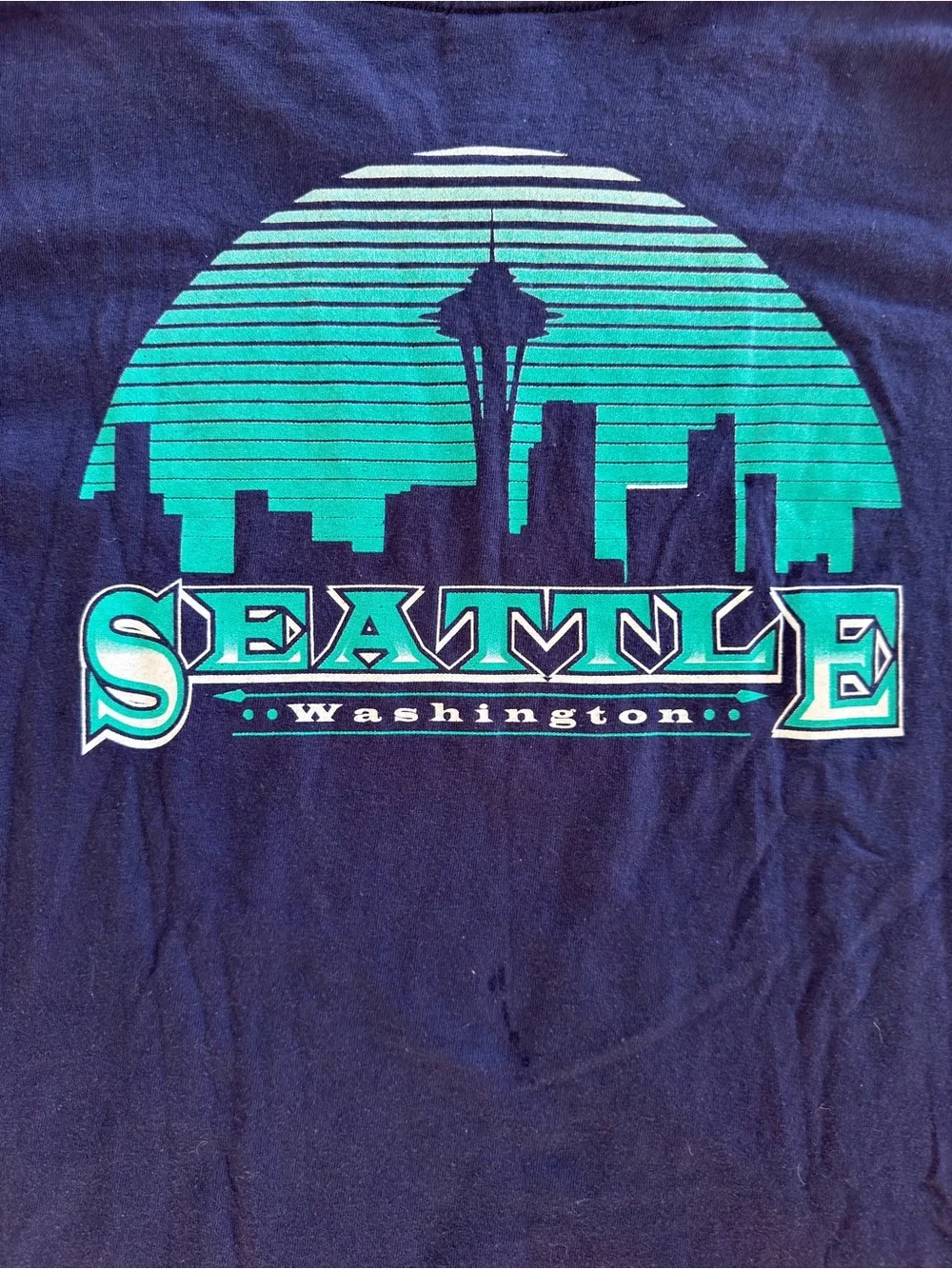 Vintage Continental Airlines OnePass Seattle T Shirt XL Delta Pro Weight USA 90s